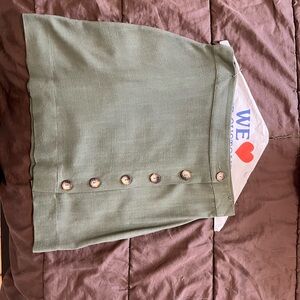 Lulus size small Olive Button-Front Skirt